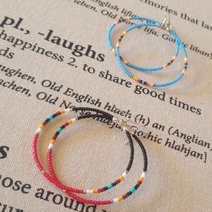 Native handmade hoop earring